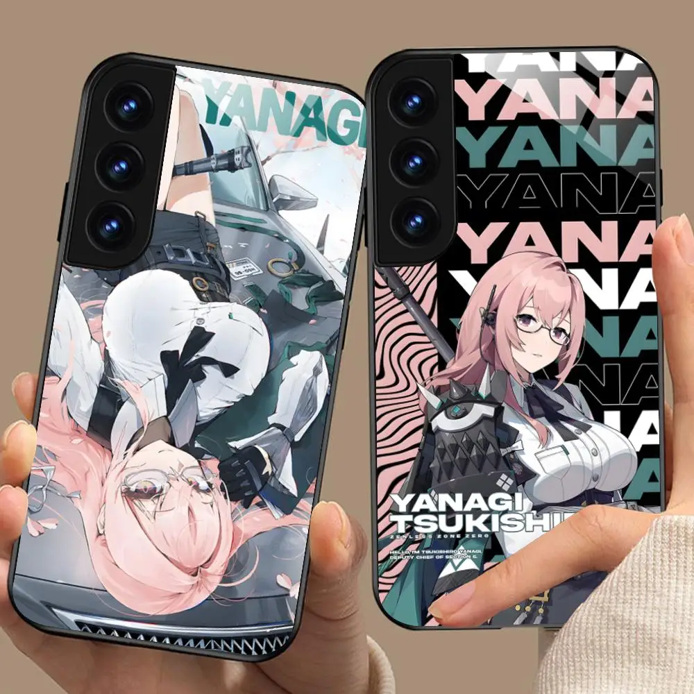 ZZZ Yanagi Phone Case for Samsung Galaxy A56 55 54 53 52 51 36 35 34 23 16 15 5G Glass Protective Cover