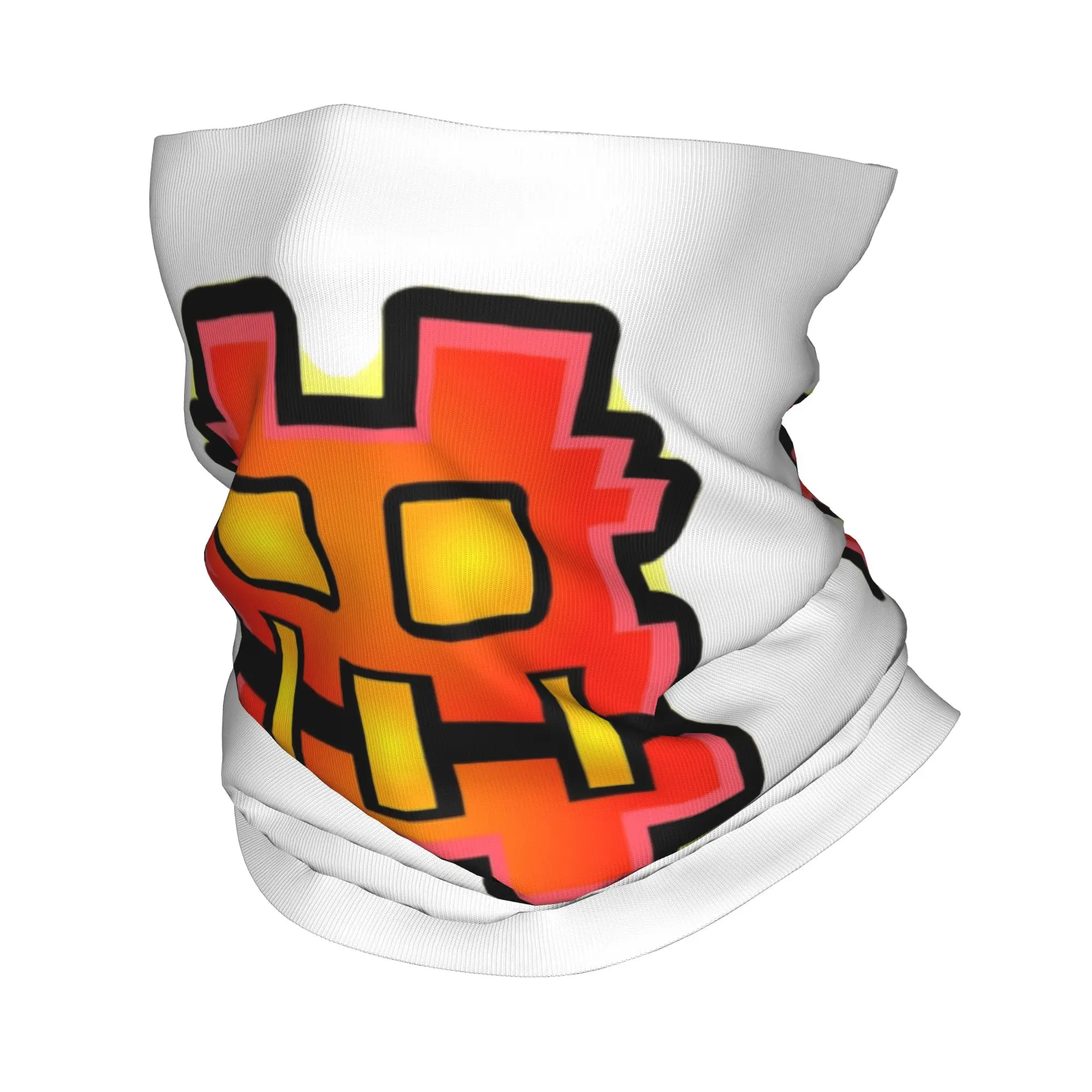 

Geometry Cube Gaming Bandana Neck Gaiter Printed Dash Cube Game Mask Scarf Warm Cycling Scarf Running for Men Women Adult Winter