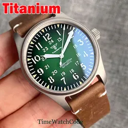 Tandorio Titan automatische Flieger uhr für Männer 39mm leichte 20bar wasserdichte nh35a pt5000 Saphirglas Anti-Allergie