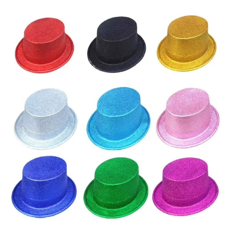 Glittering Plastic Fedora Hat Fancy Dress Costume Accessories