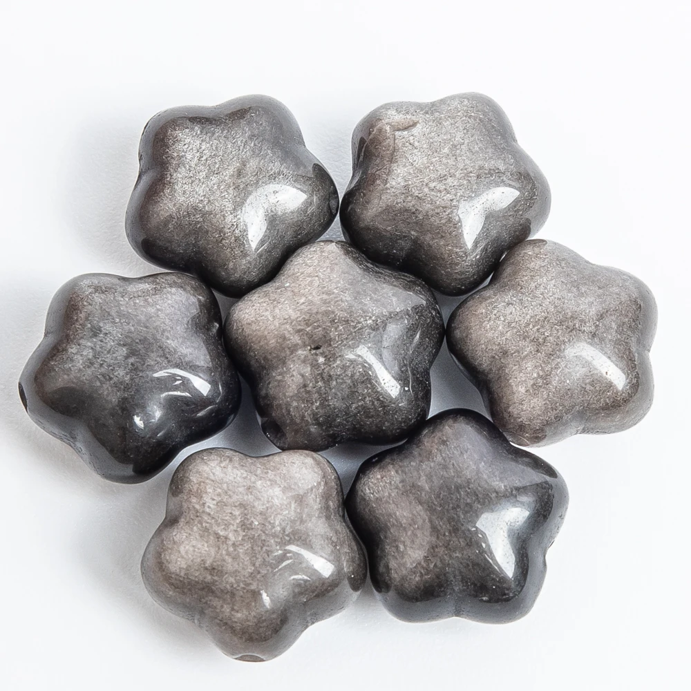 

Массовая 5 шт. мини-серебряная подвеска со звездой из обсидиана 13x9 мм, нежная подвеска в виде созвездия с отверстием для изготовления ювелирных изделий, ожерелье «сделай сам»