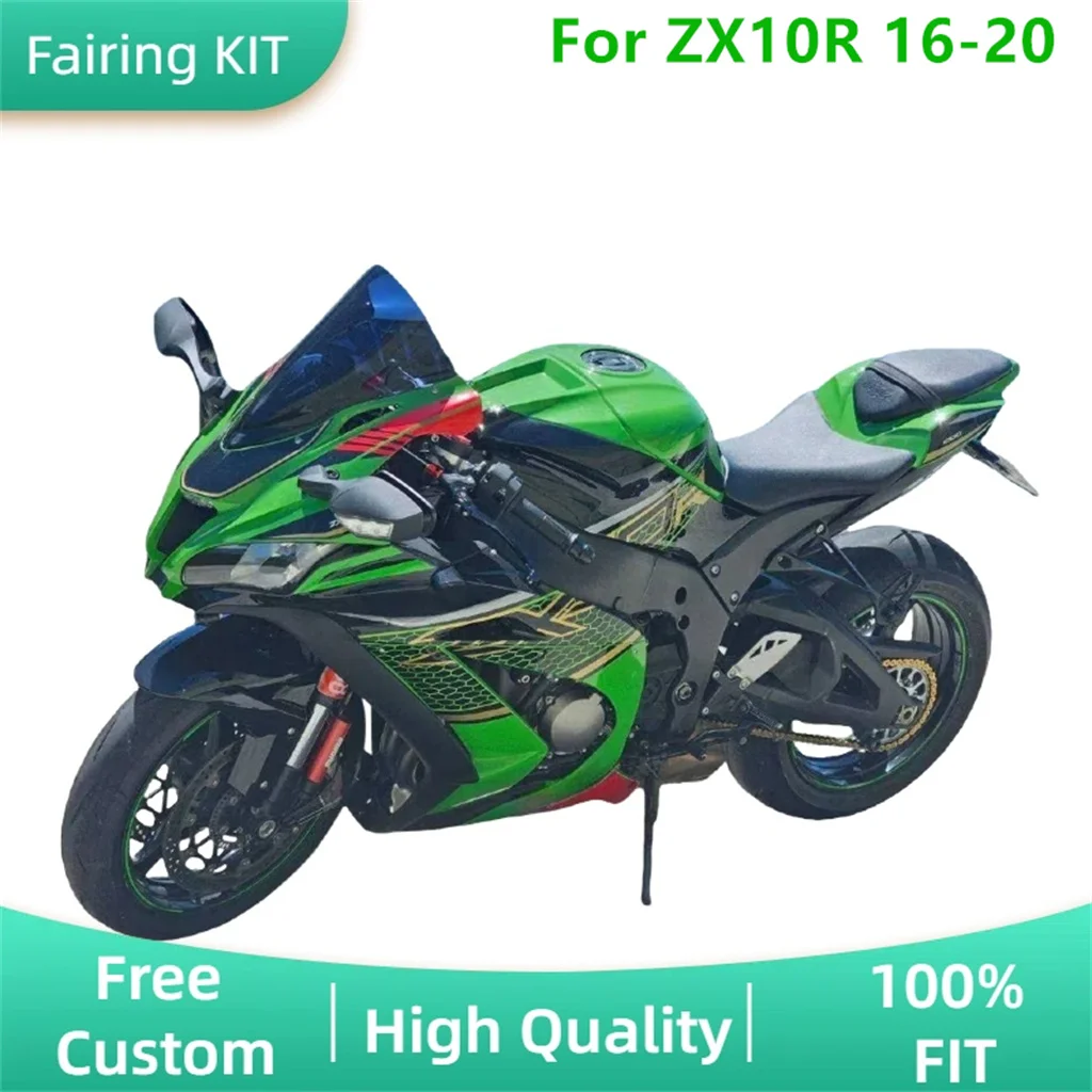 

For Kawasaki 16 17 18 19 20 ZX-10R 2016 2017 2018 2019 2020 ZX10R Injection Mold Fairings Kits Rebuild Sportbike Bodywork Parts