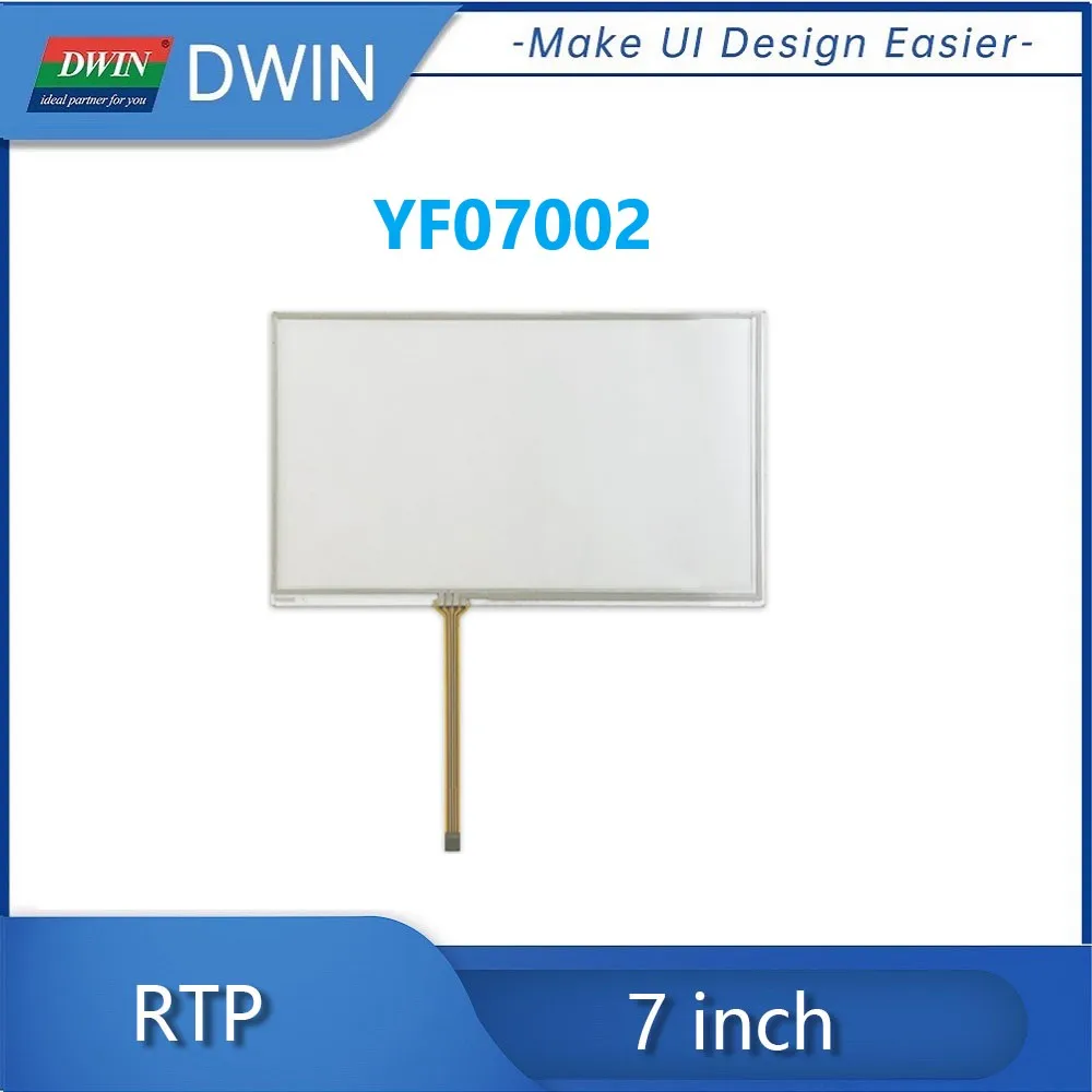 

DWIN 7 Inch 163.8mm*97.8mm*1.50mm 4 Wire RTP Resistive Touch Screen