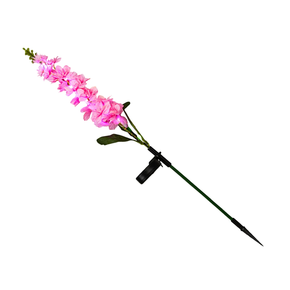 Solar LED Powered Flower Lights Stake Decorative Garden Patio Silk Cloth Outdoor Lamp