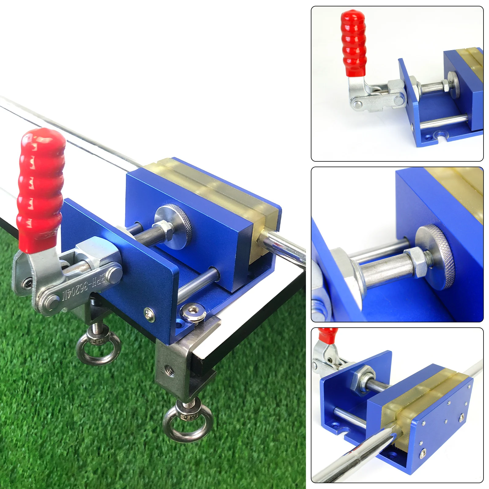 

Golf Club Regripping Kit Set Golf Club Vice for Regripping Drill-Free Golf Shaft Clamp Club Holder Vise Grip Removal Tool