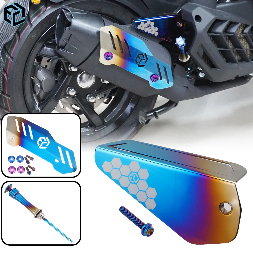 غطاء حماية من حرارة العادم/الديكور/مقاس الزيت/لـ SYM HUSKY ADV150 MMBCU NAGA155 150 DRGBT DRG158 ADXTG125 150 Moto