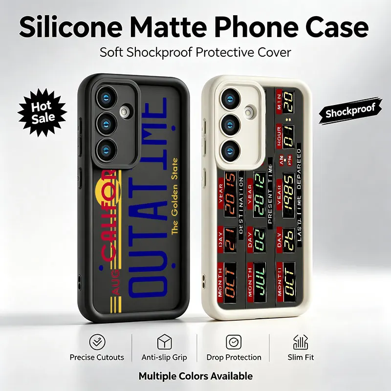 Back to the Future Phone Case For Samsung Galaxy A17 A16 A15 A14 A07 A06 A57 A56 A55 A54 A53 A52 A36 A35 A34 A33 A26 A25