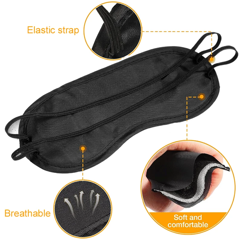 Soft Eye Shades (1/5/10Pcs) – Breathable & Lightweight for Sleep/Travel, Great for Party Prep & Gift Baskets Multiple Colors TMZ