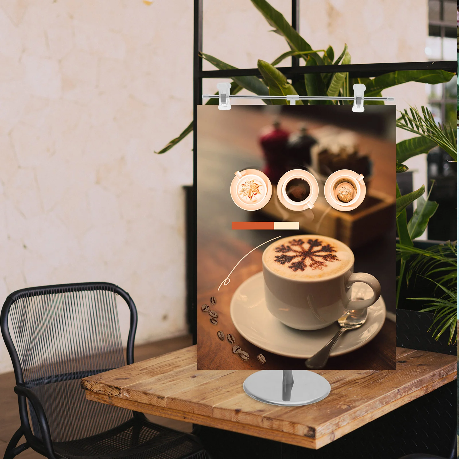 Display Shelf Poster Holder Floor Type Showing Stand Adjustable Stainless Steel Stands Height