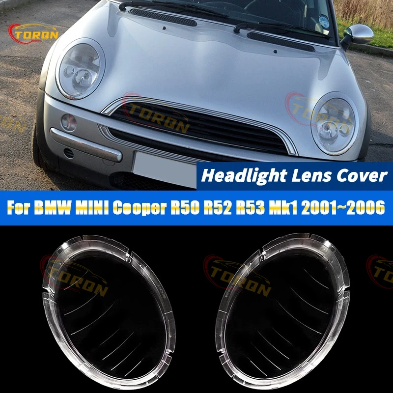 

Крышка автомобильной фары для BMW MINI Cooper R50 R52 R53 Mk1 2001 2002 2003 2004 2005 2006, абажур автомобильные детали аксессуары
