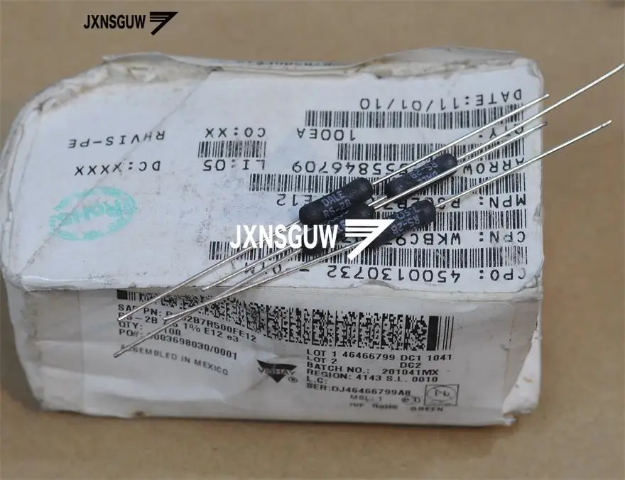 

10PCS NEW VISHAY DALE RS-2B 1% 3W7.5R 15x4MM wound resistance 3W 7.5R resistance RS2B 7R5 3W7.5ohm free shipping