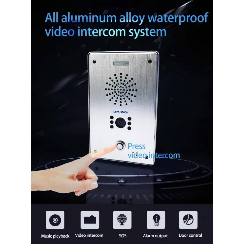 Video Door Phone System Audio-Video Alarm with Command Center & Two-Way Microphone Call Feature