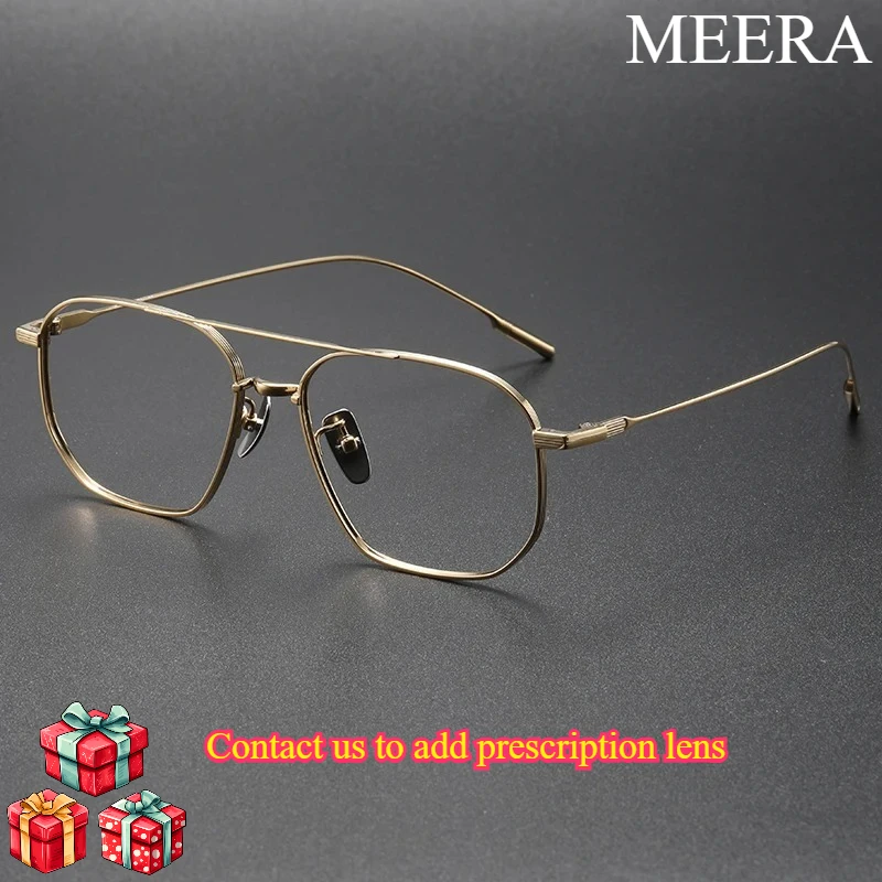 The latest 2026 model of women's anti-blue light glasses features a stylish optical frame with a double bridge design.