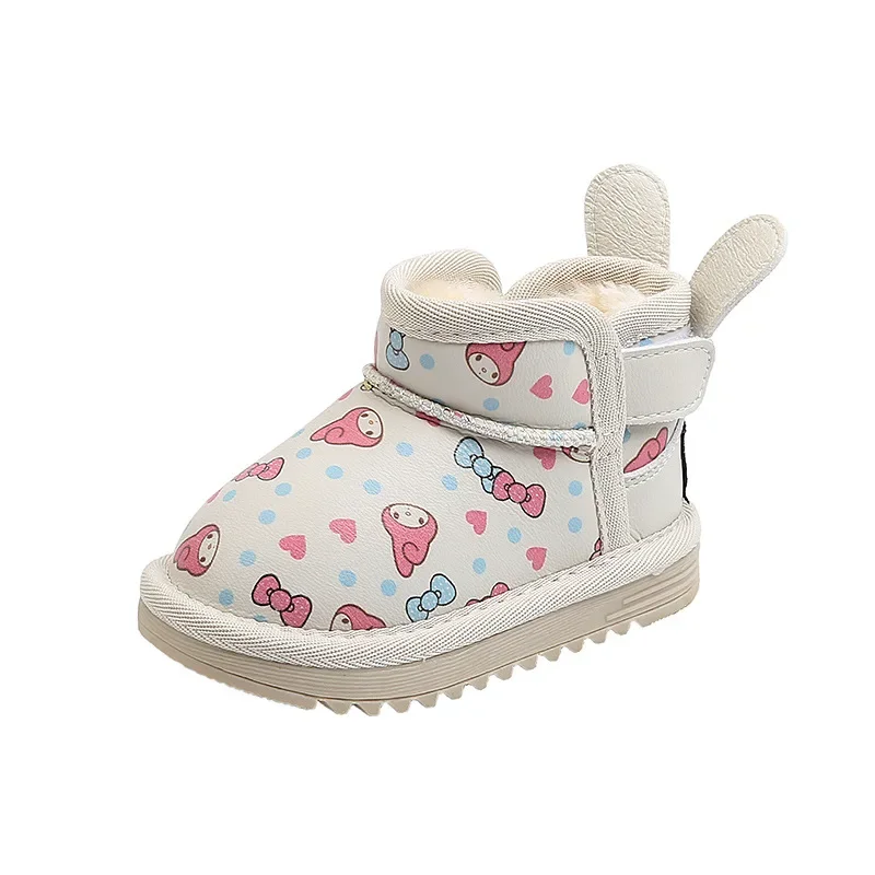 Cute Comfort Simple Girl Boots Warm Fashion Versatile Daily Winter Boots for Child Sweet Princess Artistic Exquisite Child Shoe