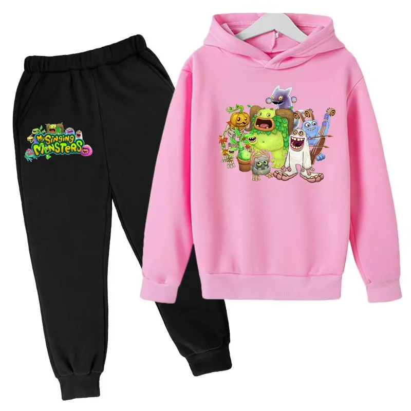 Sweat à capuche et pantalon d'extérieur Sportedly pour enfants, vêtements décontractés, pull, haut, cadeau d'anniversaire, garçons, filles, mode, automne, hiver, 2024