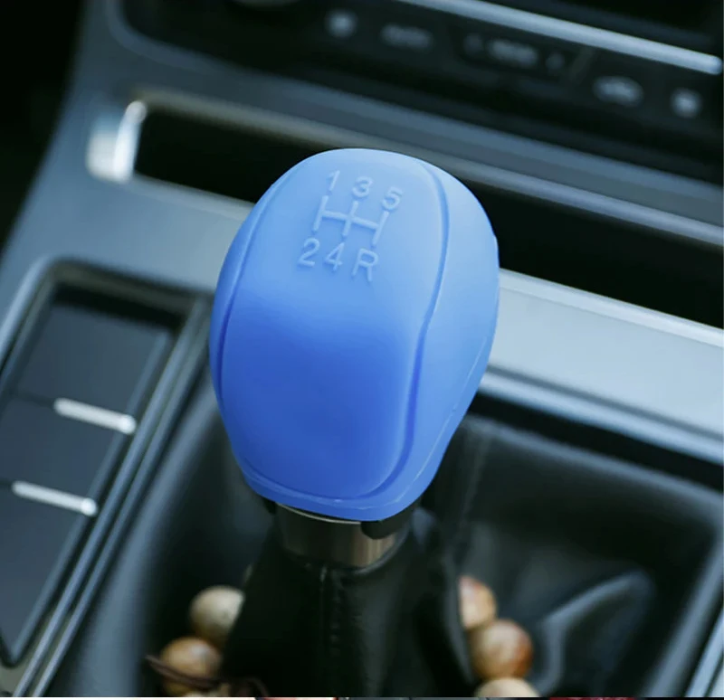 1PC Manuelle 5/6-geschwindigkeit Auto Innen Zubehör Auto Silikon Schaltknauf Abdeckung Shift Nicht-Slip auto Innen Zubehör – Detail 5