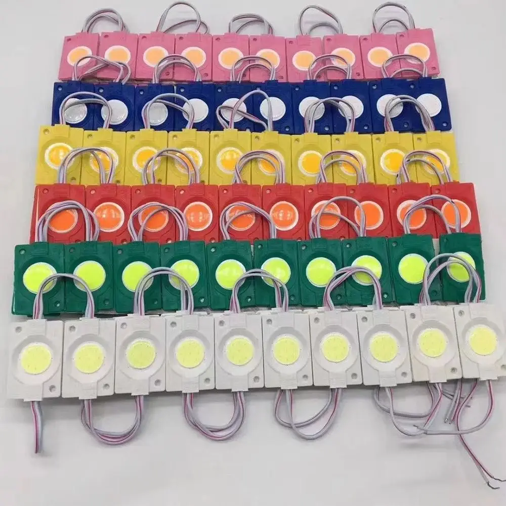 

10Pcs Shop Banner LED Module Super Bright 12V Decor Light IP65 Waterproof Warning Lamp COB Light