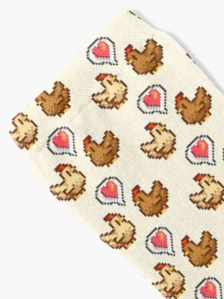 Stardew Valley Chicken Love Socks men cotton high quality Wholesale Socks Man Women's