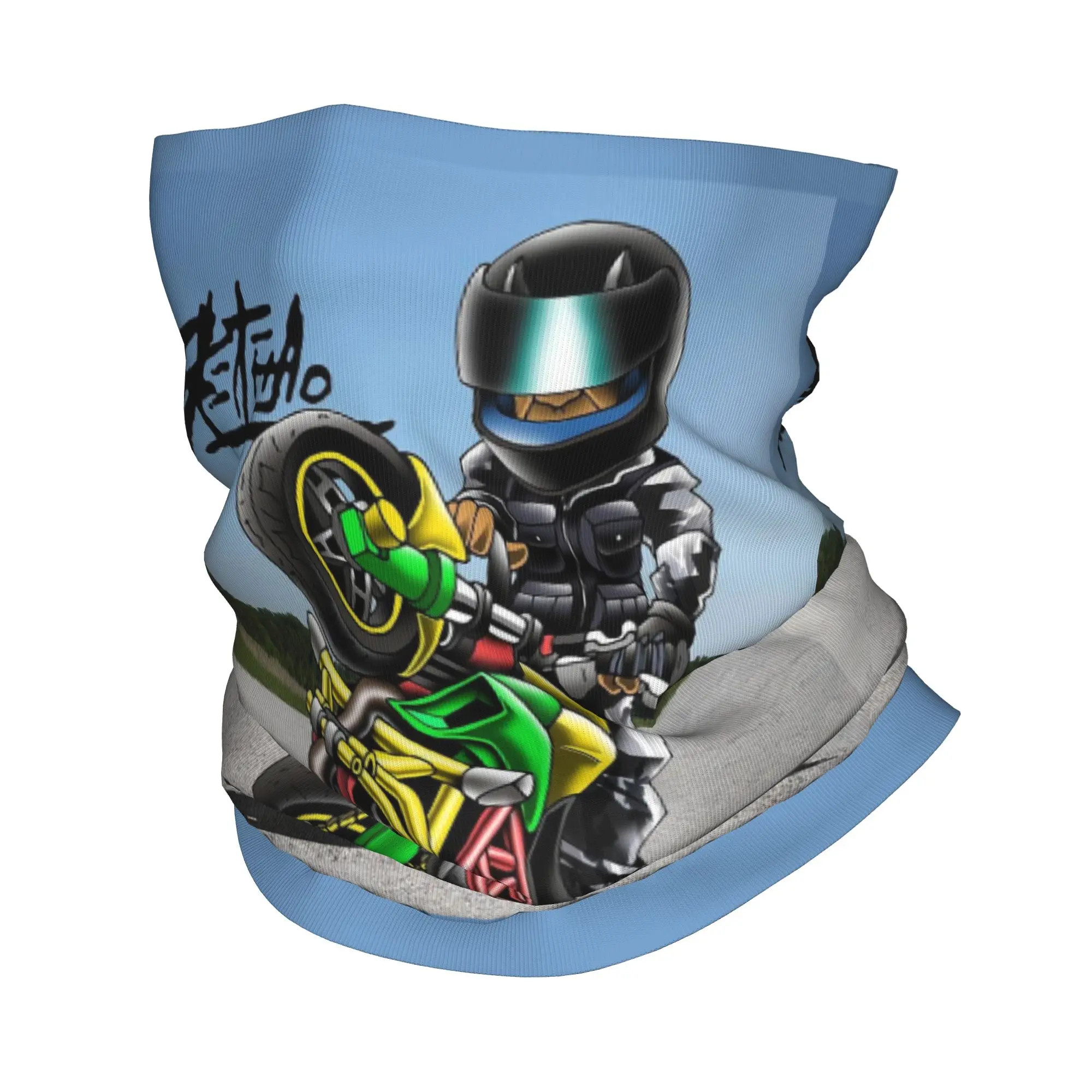 

Custom Cartoon Motorcycle Bandana Neck Gaiter for Ski Cycling Women Men Wrap Scarf Speed Stunt Sport Mobile Bicycle Warmer