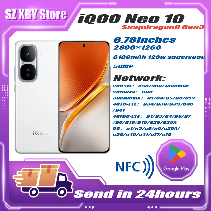 Original Vivo Iqoo Neo 10 Mobile Phone 6.78