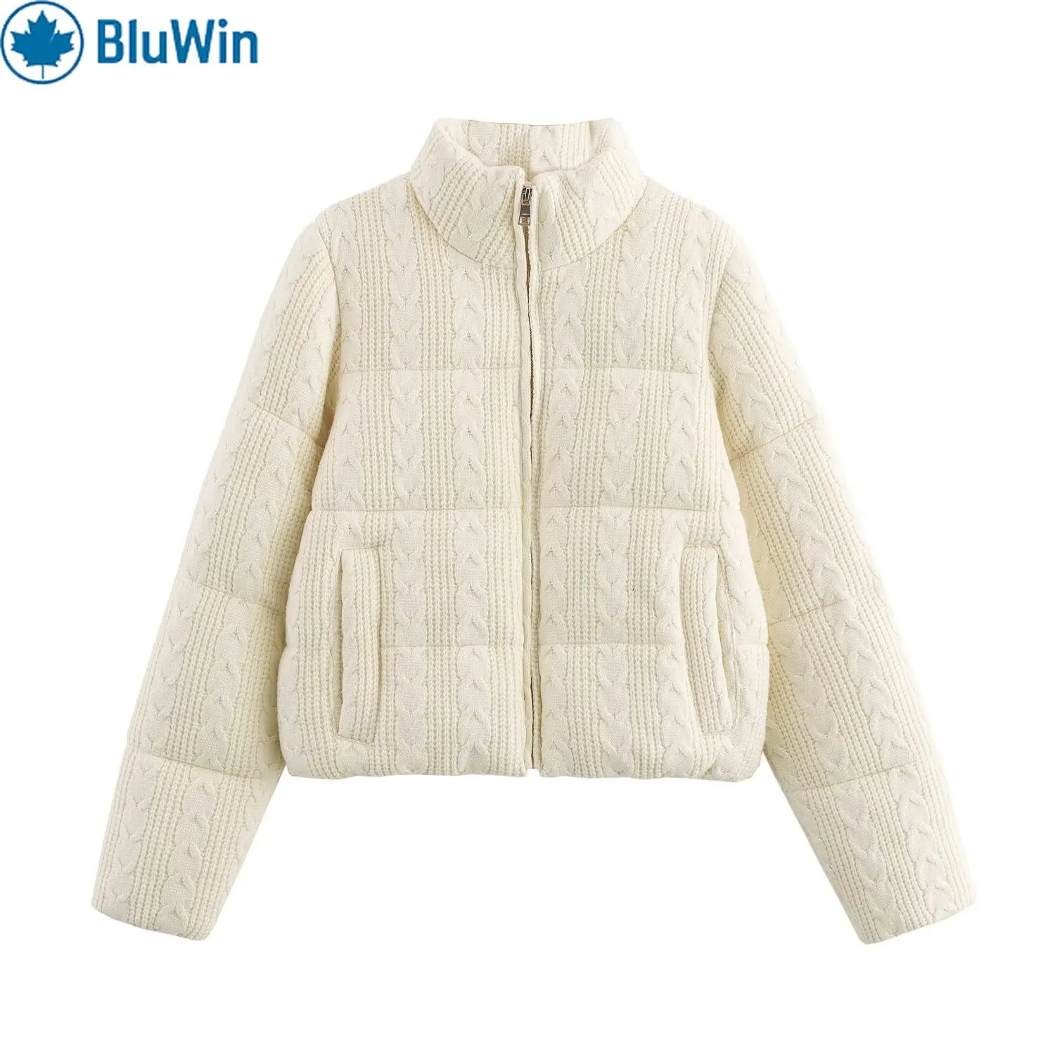 

URBANCHIC&ZAF Streetwear Knit Jacket for Women 2-025 Autumn Button Down Sweater Coat Casual Loose Fit Outerwear