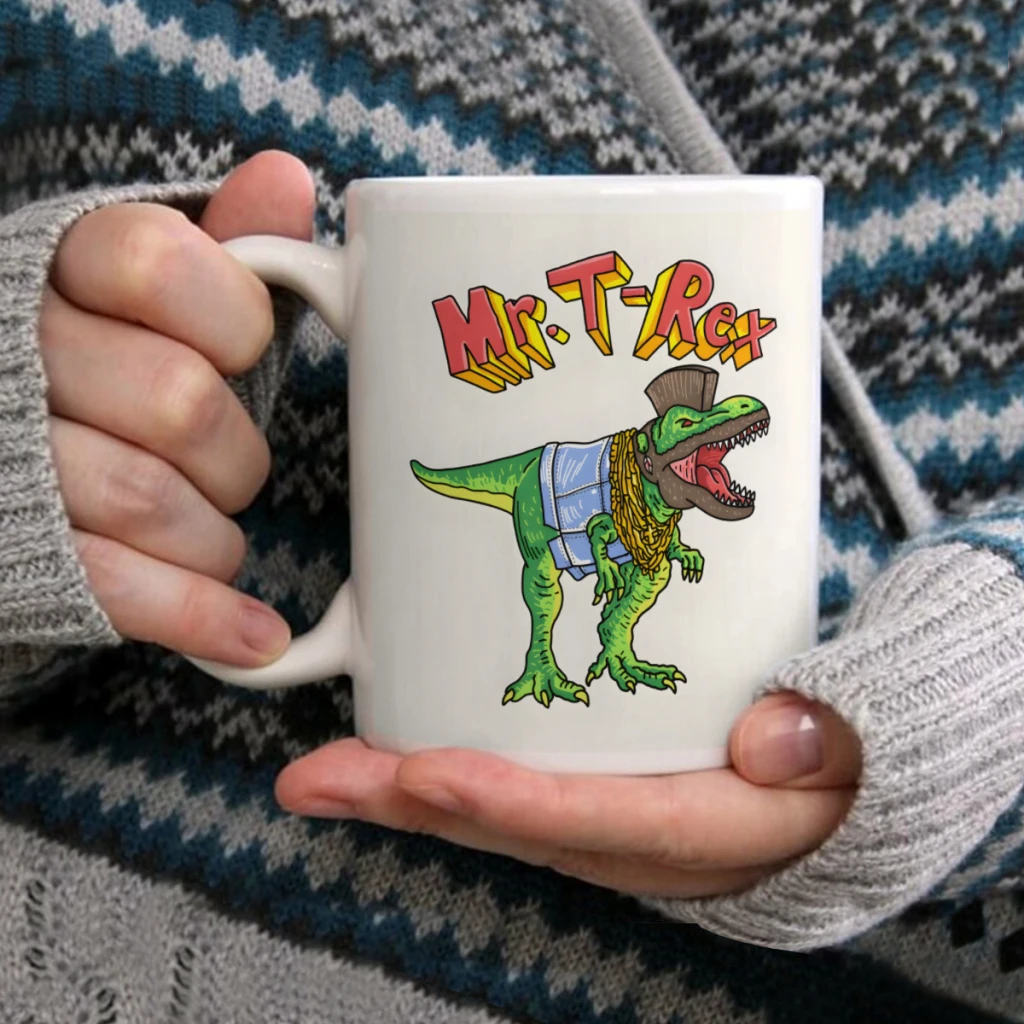 

Mr TRexCoffee Mug Tea Cup 11oz Coffee Cup Funny Birthday Ceramic Mug Personalized Cup