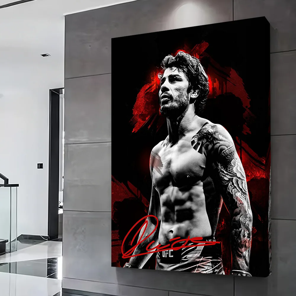 Alexandre Pantoja Boxer Fighter Portrait Poster Customizable Printed Canvas Painting for Pictures Wall Art Decorative Paintings