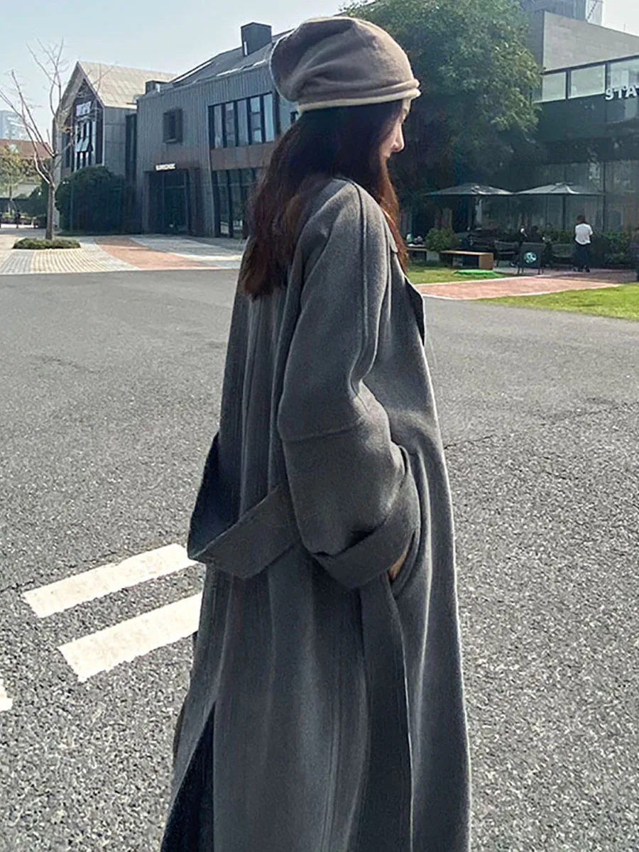 

Beige Double-Sided Camere Coat Women's Mid-Length 2025 Autumn Winter New Korean Sle Small Size Elegance Woolen Jaet