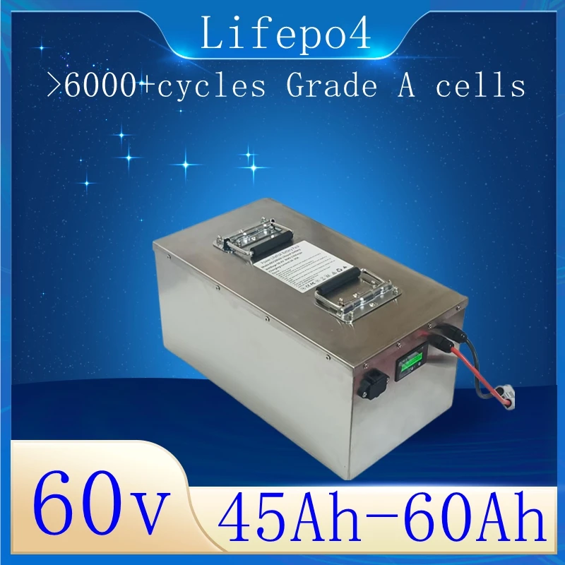 

Lifepo4 Lithium Battery 60V 45Ah 50Ah 60Ah for 3000W Mini Motorized 3wheel Adult Electric Tricycle Covered Mobility Vehicle