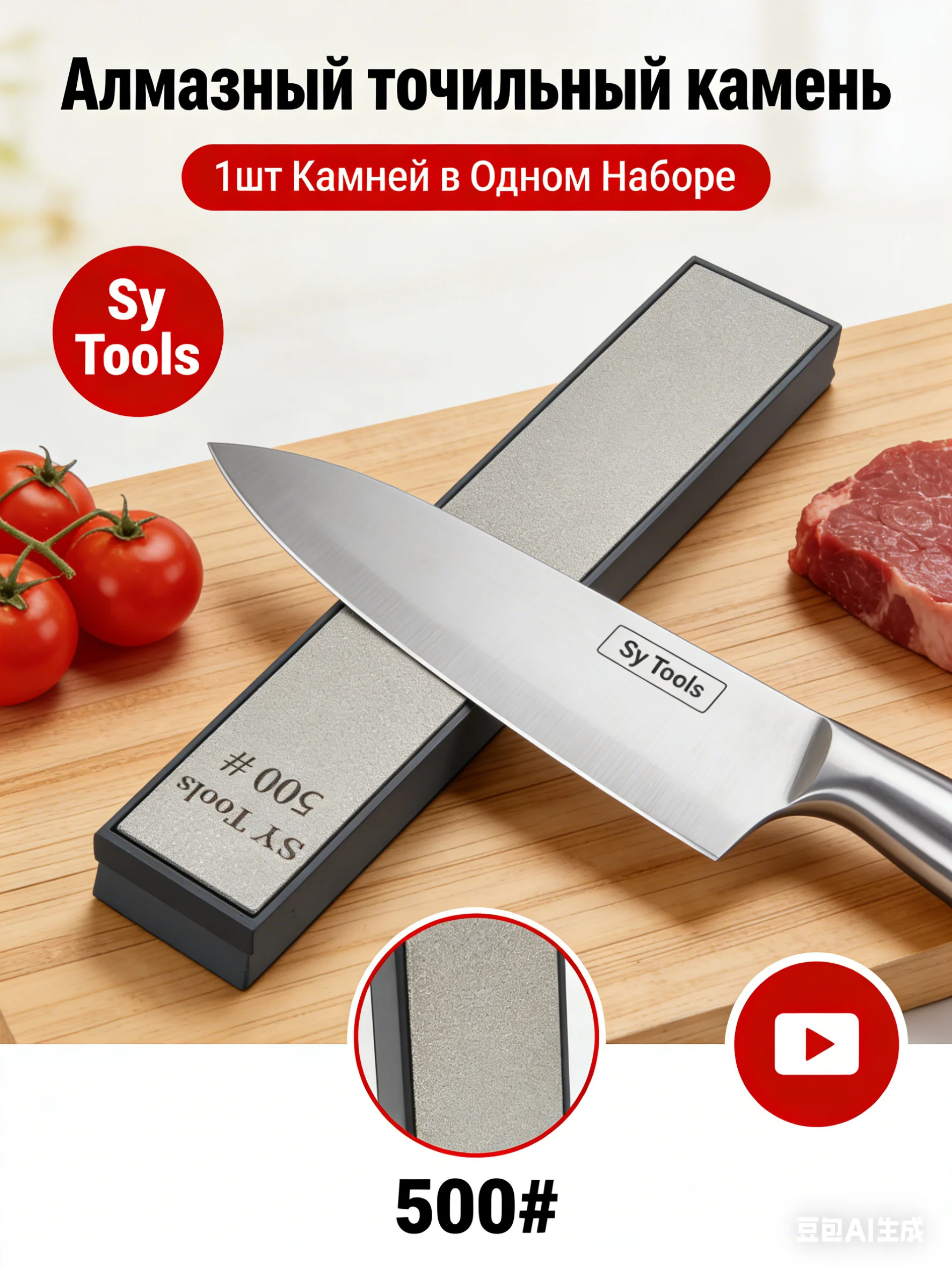 Diamond Whetstone, Size 160x22x8mm, with ABS Base, Compatible with Fixed - Angle Knife Sharpener.