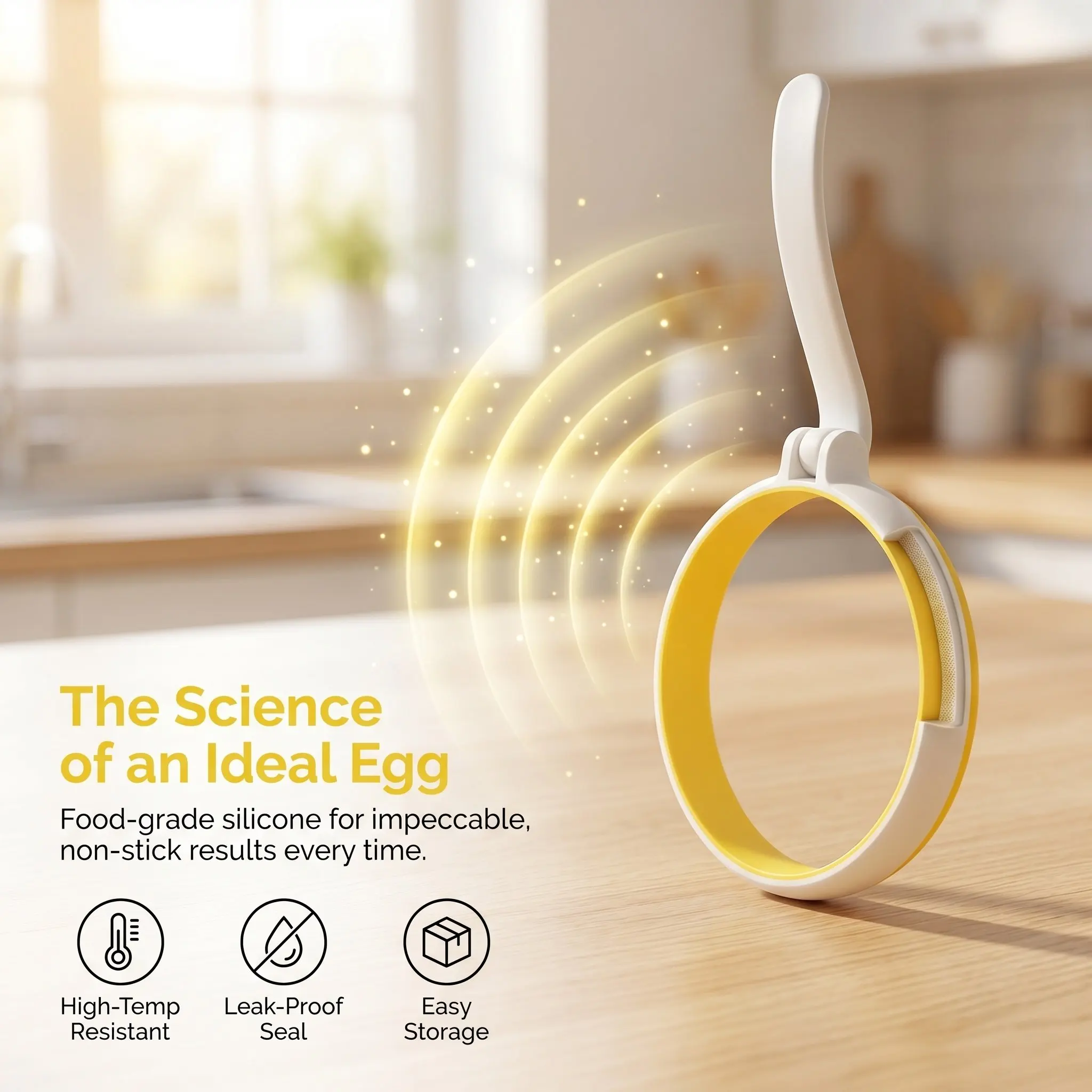 8Pcs Silicone Non-Stick Egg Rings for Frying