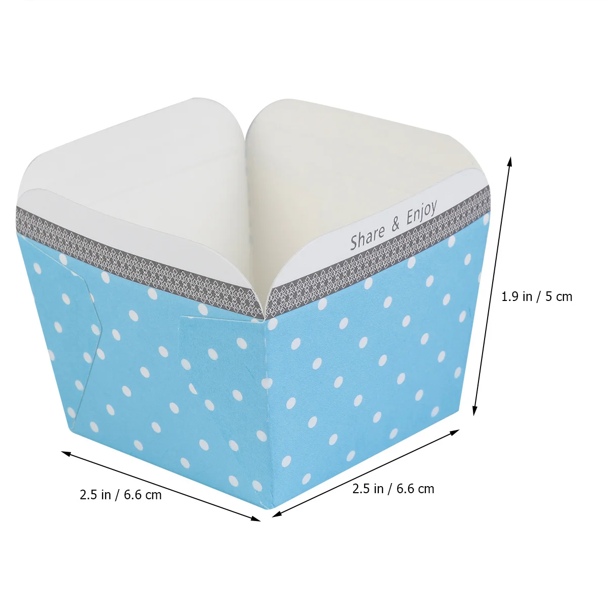 

100pcs Heat-Resistant Cake Paper Cups Square Disposable Dessert Bowls For Baking Muffin Cupcake Party Supplies Biodegradable