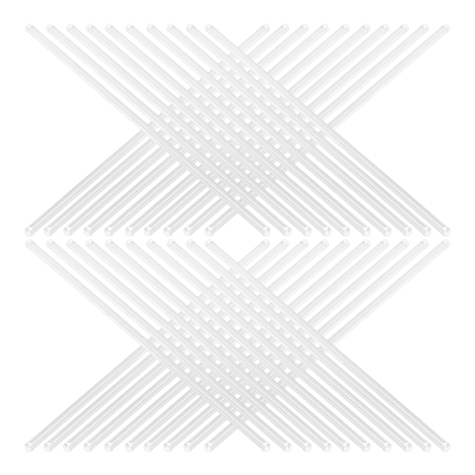 

50pcs High Temperature Glass Stirring Rods Lab Tools for Experiments Food Prep Drainage Sticks Glass Rods