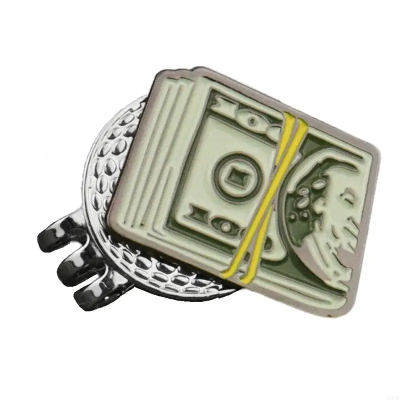 C71E Dollar Bill Golf Ball Markers với Mũ kim loại Mũ từ tính