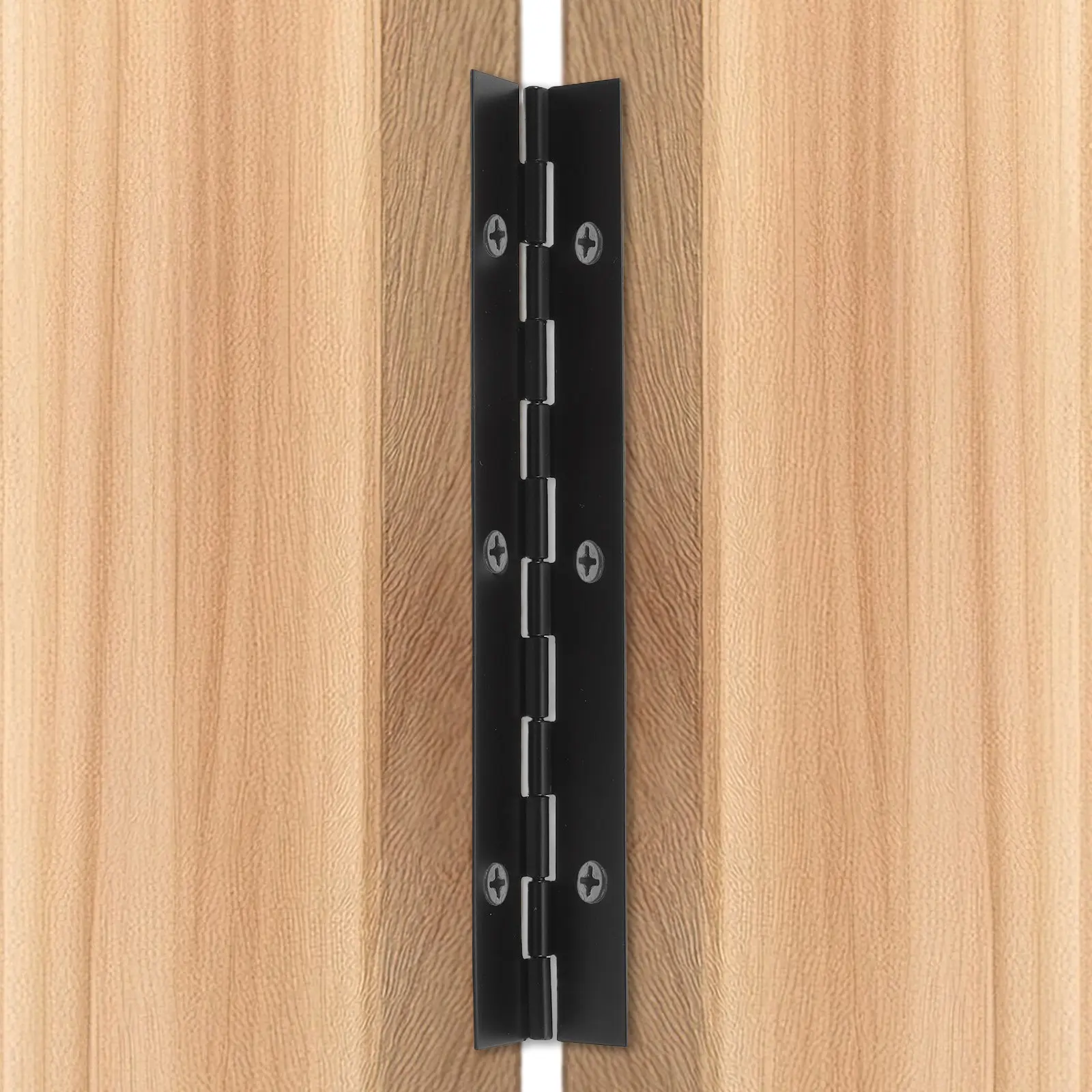 1Set Heavy Duty Continuous Hinges Black Stainless Steel Long 1200Mm for Wood Boxes Folding Cabinet Doors Furniture