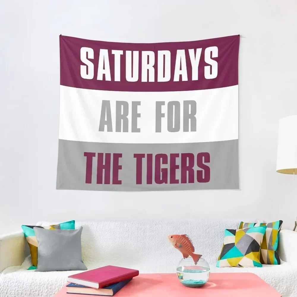 

Saturdays are for The Tigers, Campbellsville University Tapestry Aesthetic Home Decor Wallpaper Bedroom Tapestry