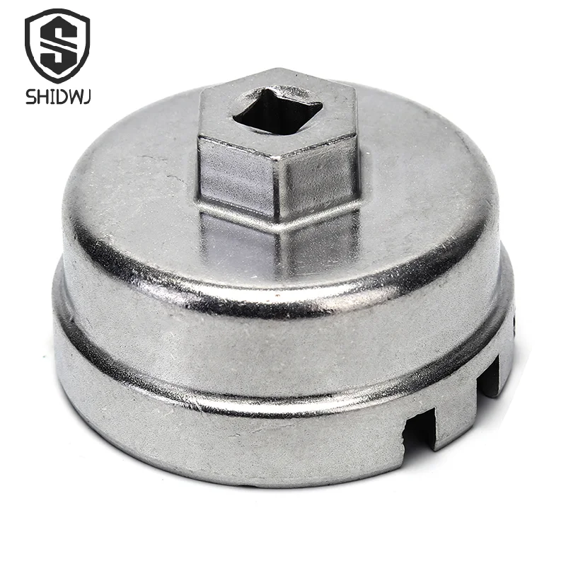 1 pz filtro olio chiave a tazza in alluminio tappo alloggiamento strumento di rimozione chiave a tubo per Toyota Prius Corolla Rav4 Auris all'ingrosso