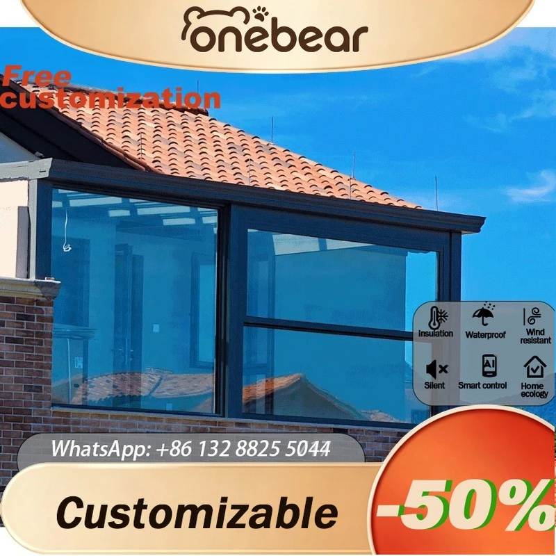 Any Size Custom Electric Aluminum Double Single Open Vertical Sliding Window Stainless Steel Fireproof Noise Reduction Window