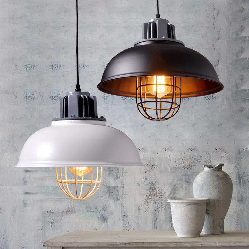 

Vintage Loft Pendant Lights Nordic Retro Industrial Metal Hanging Lamps Lighting Home Living Room Kitchen Decor lampara techo