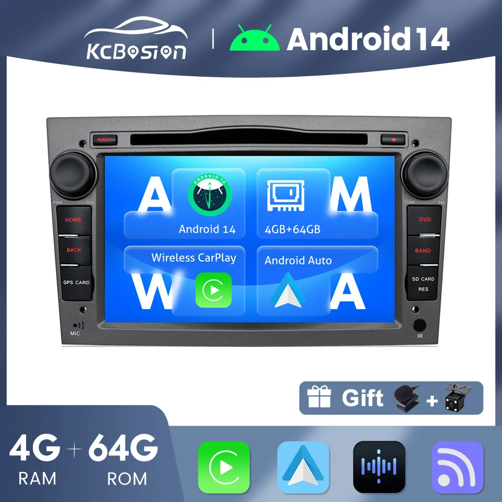 Lecteur Radio DVD CD de voiture 2 Din, pour unité principale universelle GPS Sat Navi Bluetooth DSP Carplay Autolink Android DAB RDS SWC