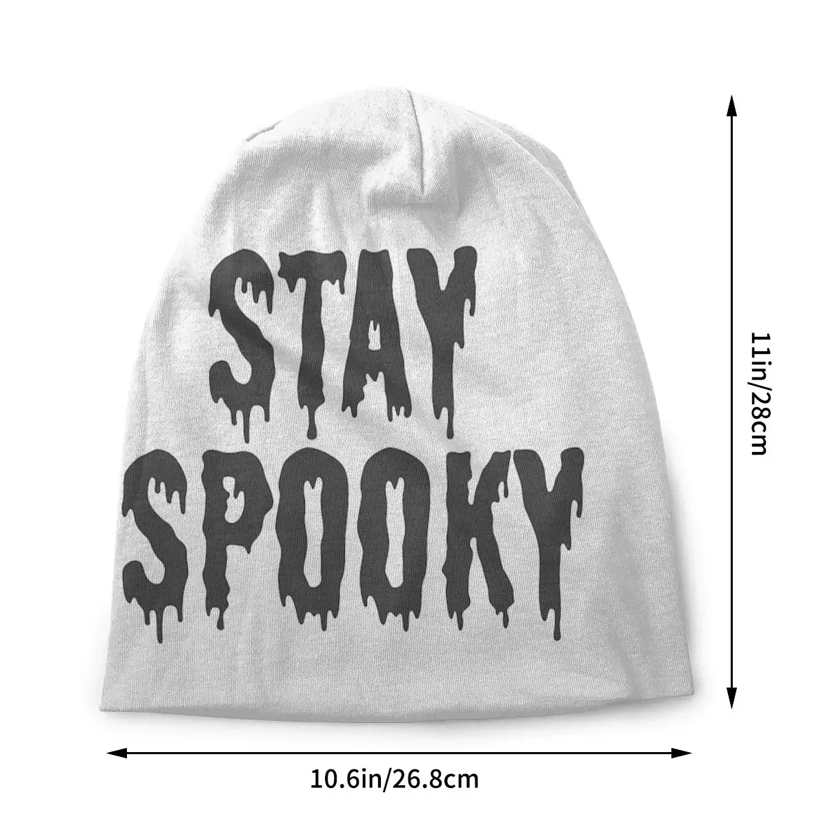 Ghost Men Women's Beanie Hats Stay Spooky Knitted Hat Hip Hop Earmuff Bonnet Street Skullies Beanies