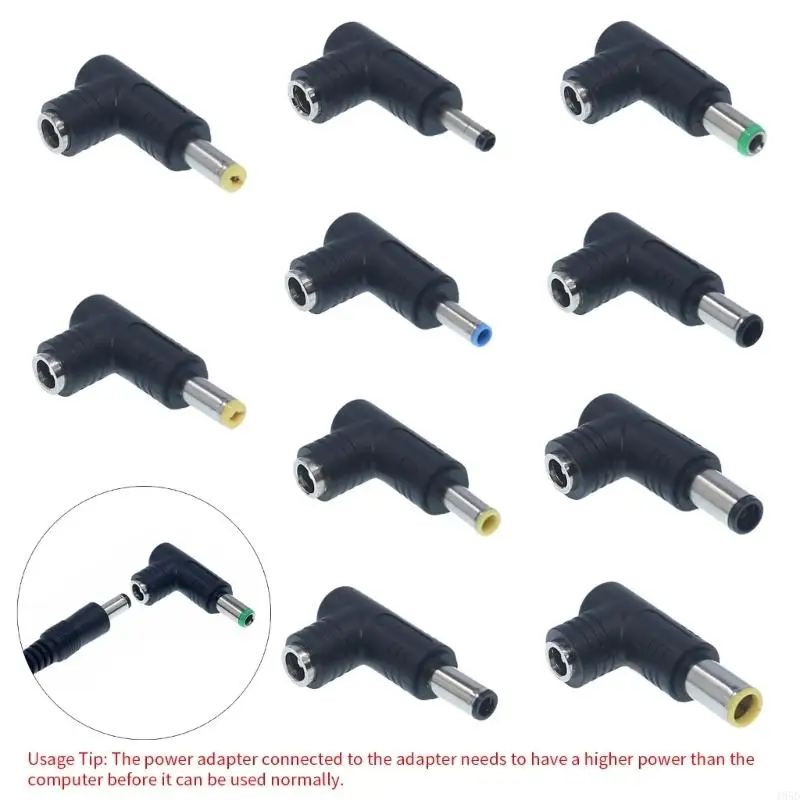 2PCS 240W Heavy Duty DC5.5x2.1mm Power Jacks Plug Adapter DC5525 Female Plug for Multiple Devices DC7.4x5.0HP/DC6.5x4.4mm