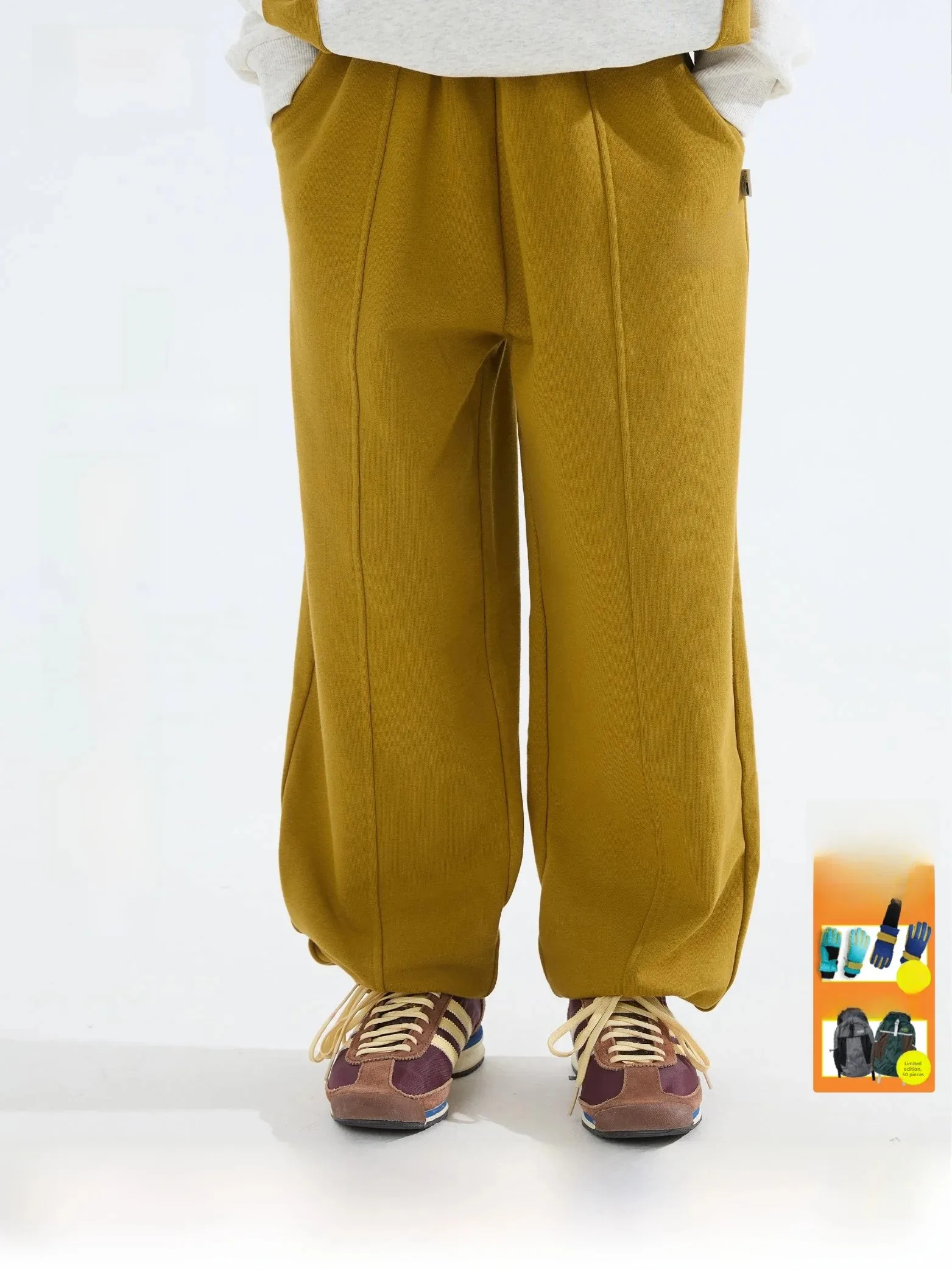 Mipo Autumn Children's Casual Pants High Waist Polyester Fiber Outdoor Sports School Campus Sweatpants Boys Girls