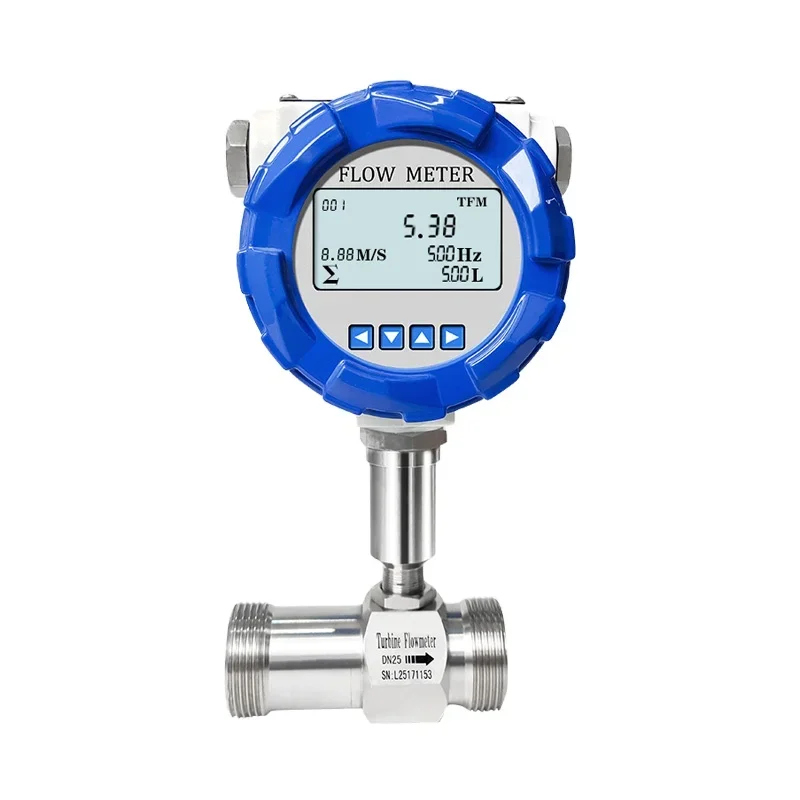 Yunyi Flange Electronic Flow Meter Type Dn100 Price Digital 4-20Ma Turbine Flowmeter Liquid Water