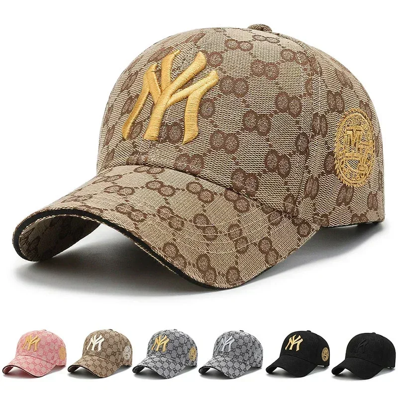 Retro Women Men Letters Embroidered Baseball Cap Cotton Casual Hip Hop Sunshade Hat Outdoor Sports Adjustable Fishing Caps