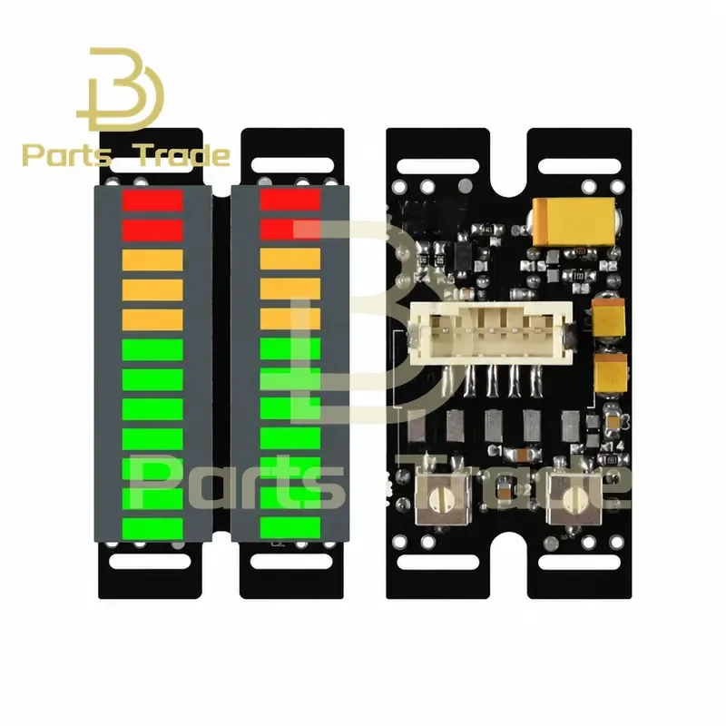 For 2x12 Segment LED Music Audio Spectrum Indicator Stereo Dual Channel Level Indicator VU Meter Volume Level Display DC5V