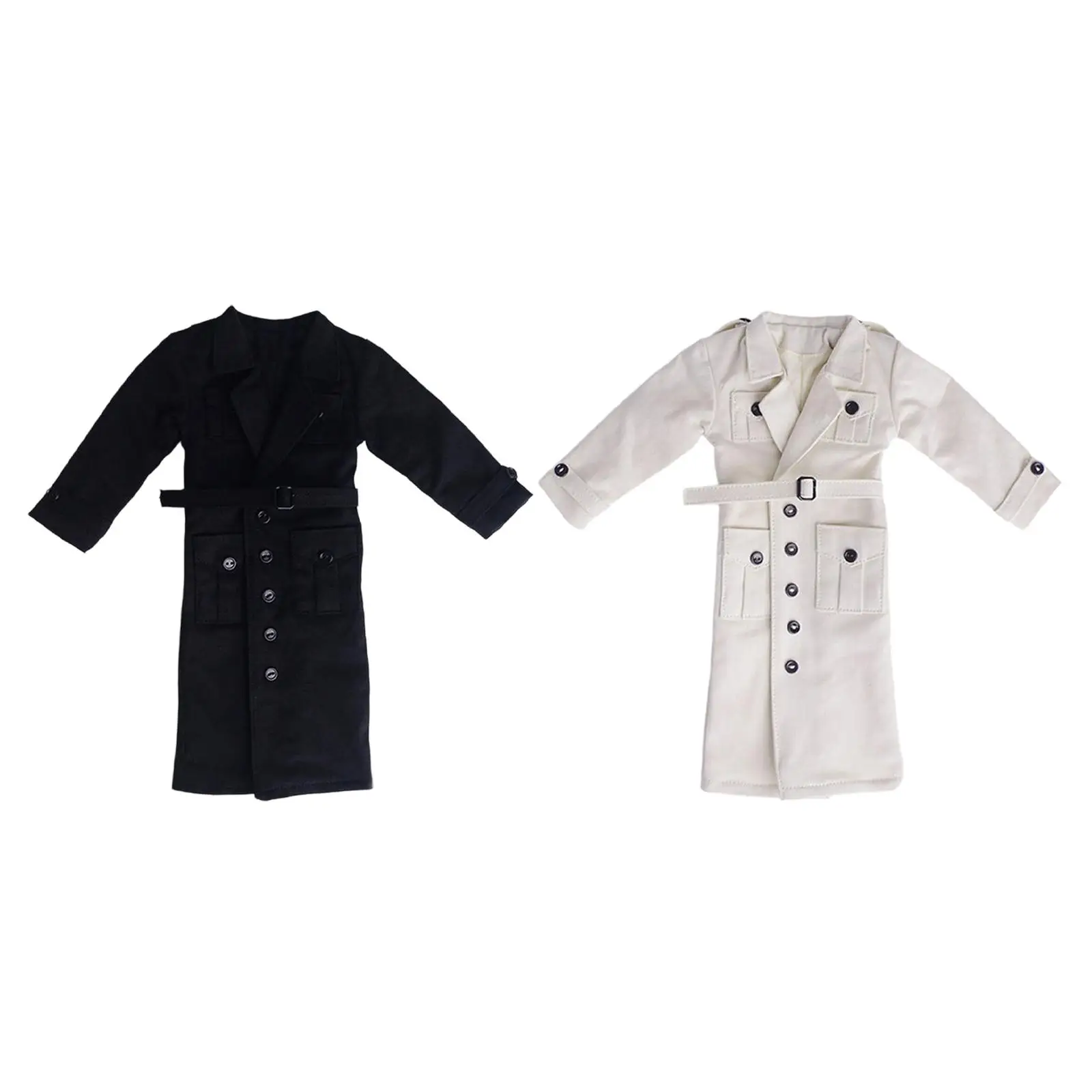 

1:6 Action Figures Long Windbreaker Fashionable Figure Costume Trench Jacket Outfit