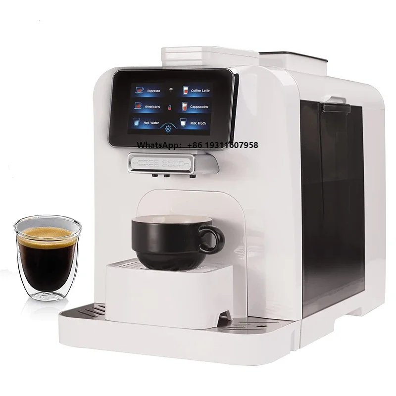 

Touch Screen With Milk Jug Built-in Small Refrigerator Smart Coffee Machine With Wifi Electric Coffee Machine