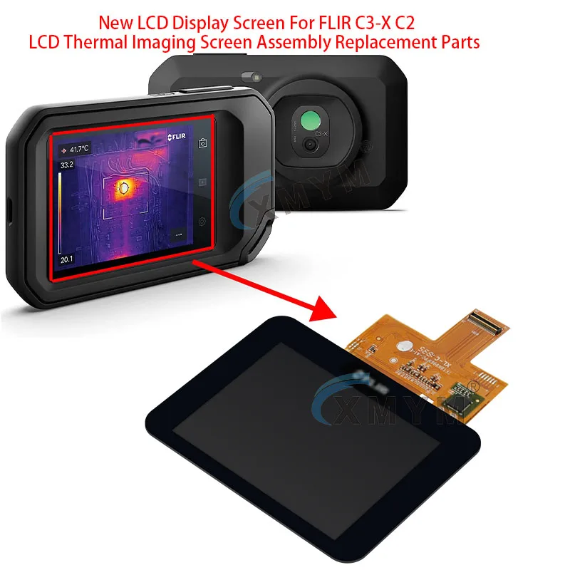 New LCD Display Screen For FLIR C3-X C2 LCD Thermal Imaging Screen Assembly Replacement Parts