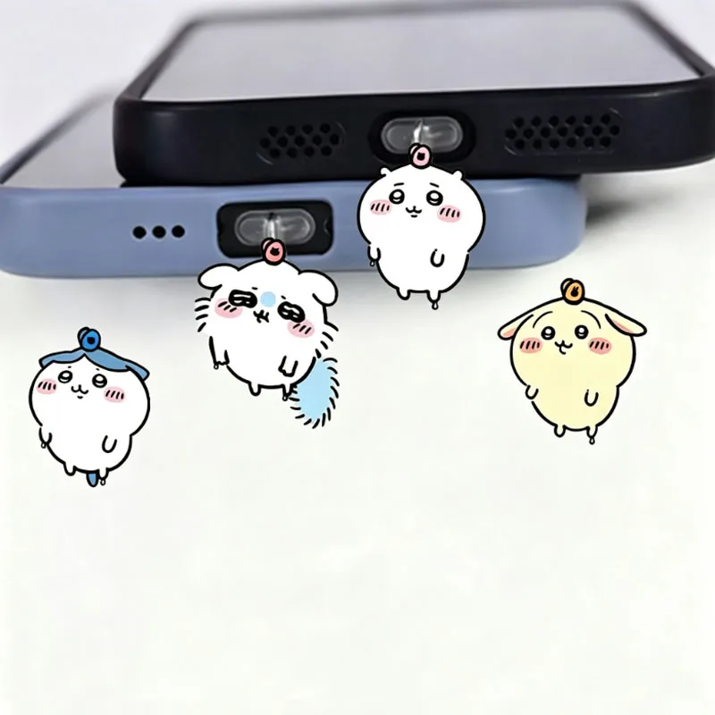 Chiikawa Staubschutz-Anhänger für Handy-Ladeanschluss, Universeller Staubschutz für Lightning und Typ-C, Schutzornament, Geschenk